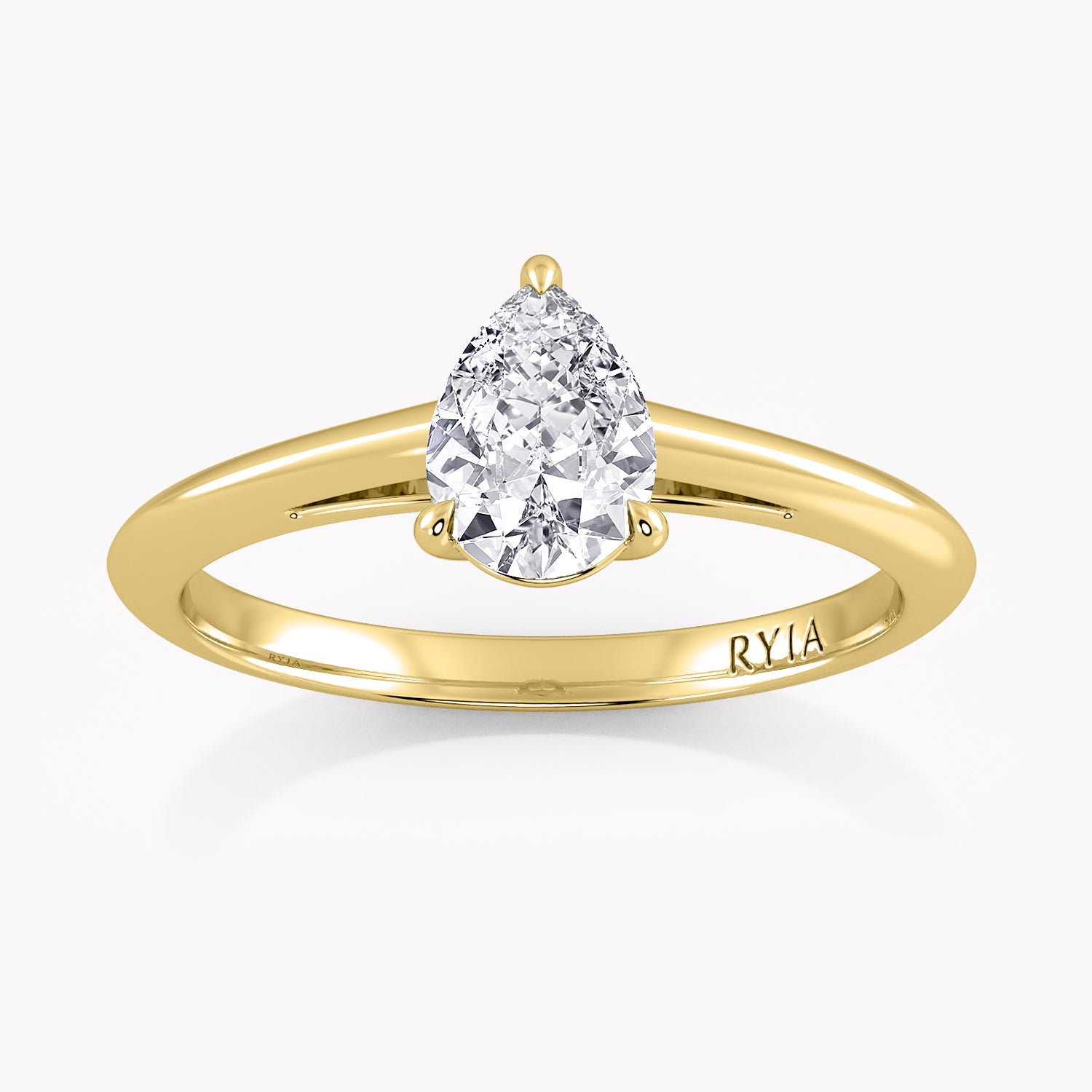 White Lotus Engagement Ring