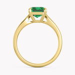 Smaragd Solitär Ring in Gelbgold von RYIA Fine Jewelry