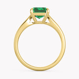 Smaragd Solitär Ring in Gelbgold von RYIA Fine Jewelry