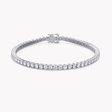 Silene Tennis Armband mit Labordiamanten in Weißgold von RYIA Fine Jewelry