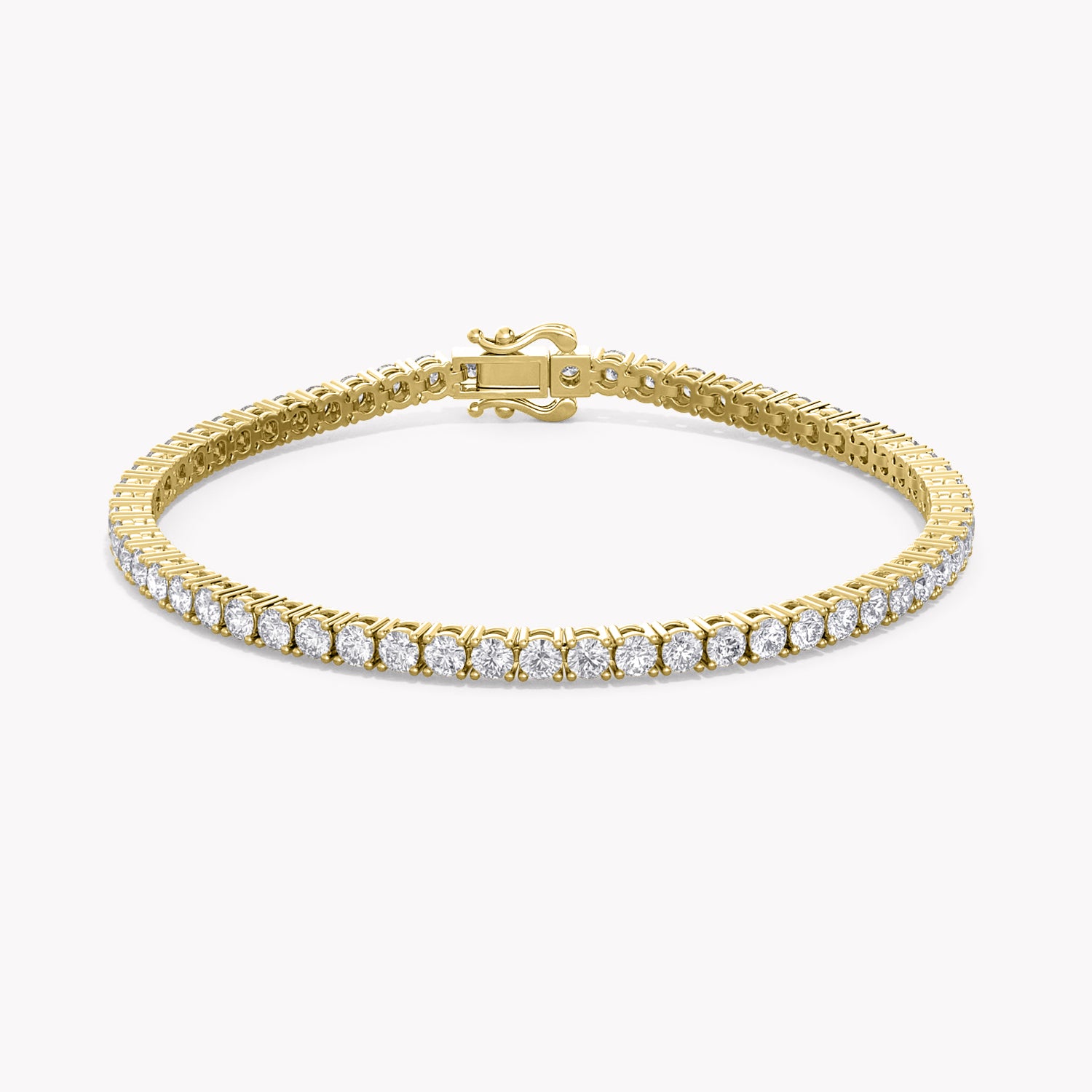 Silene Tennis Armband mit Labordiamanten in Gelbgold von RYIA Fine Jewelry