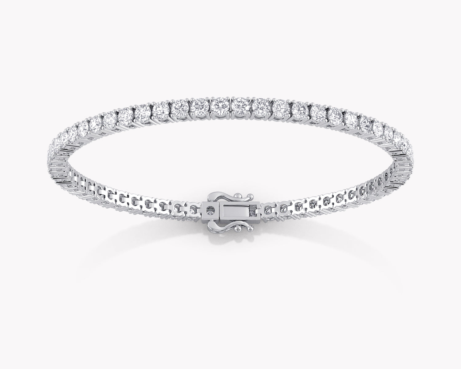 Silene Tennis Armband mit Labordiamanten in Weißgold von RYIA Fine Jewelry