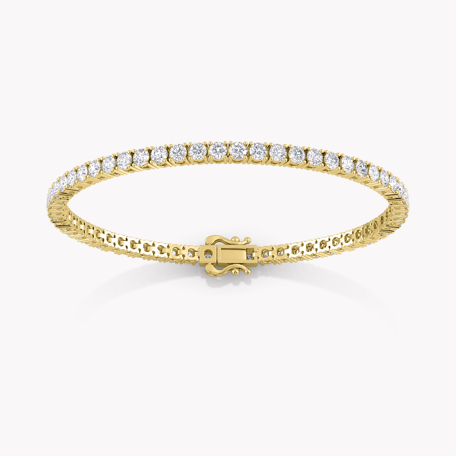 Silene Tennis Armband mit Labordiamanten in Gelbgold von RYIA Fine Jewelry