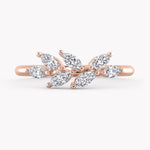 Olive Memoire Ring Rosegold mit Labordiamanten in Marquise Schliff von RYIA Fine Jewelry