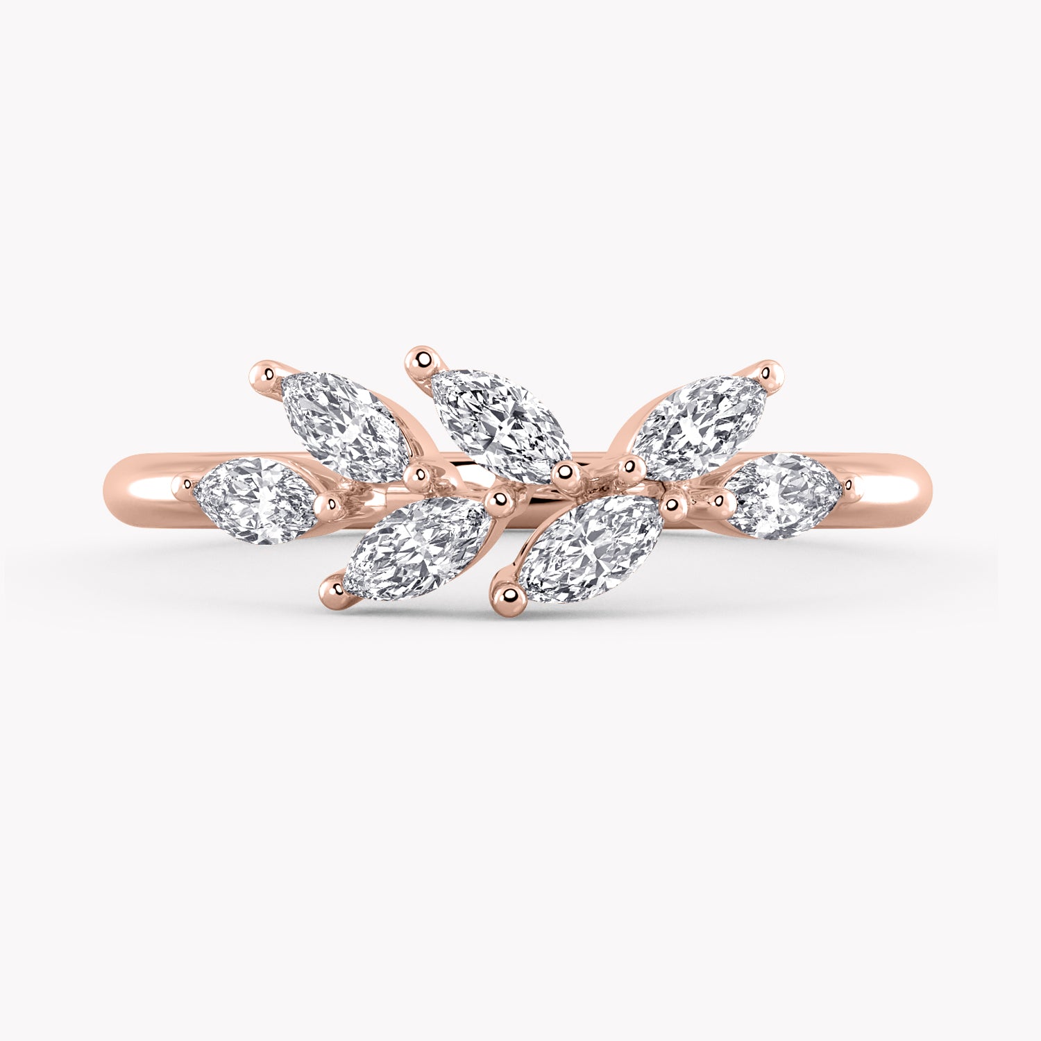 Olive Memoire Ring Rosegold mit Labordiamanten in Marquise Schliff von RYIA Fine Jewelry