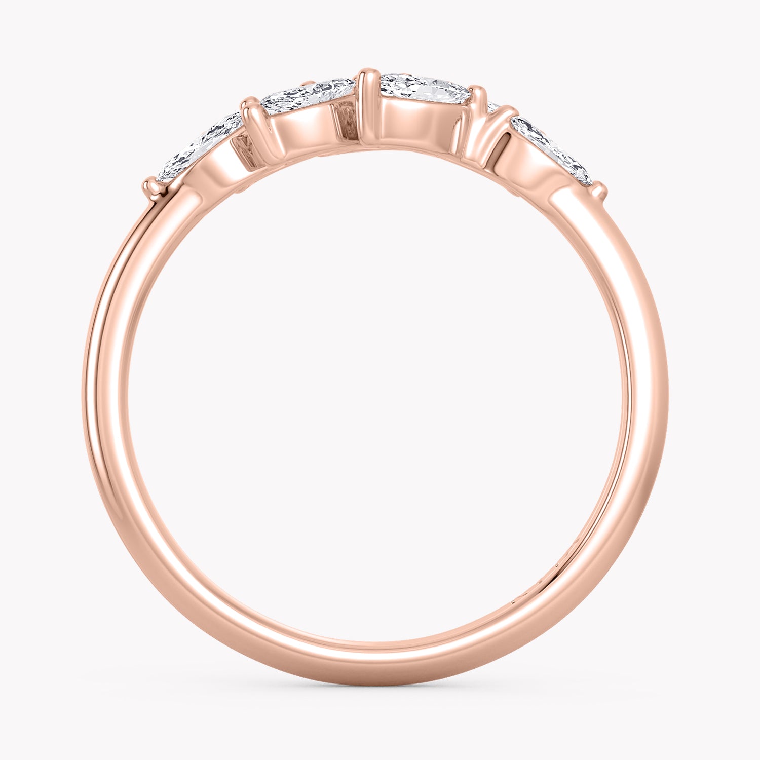 Olive Memoire Ring Rosegold mit Labordiamanten in Marquise Schliff von RYIA Fine Jewelry