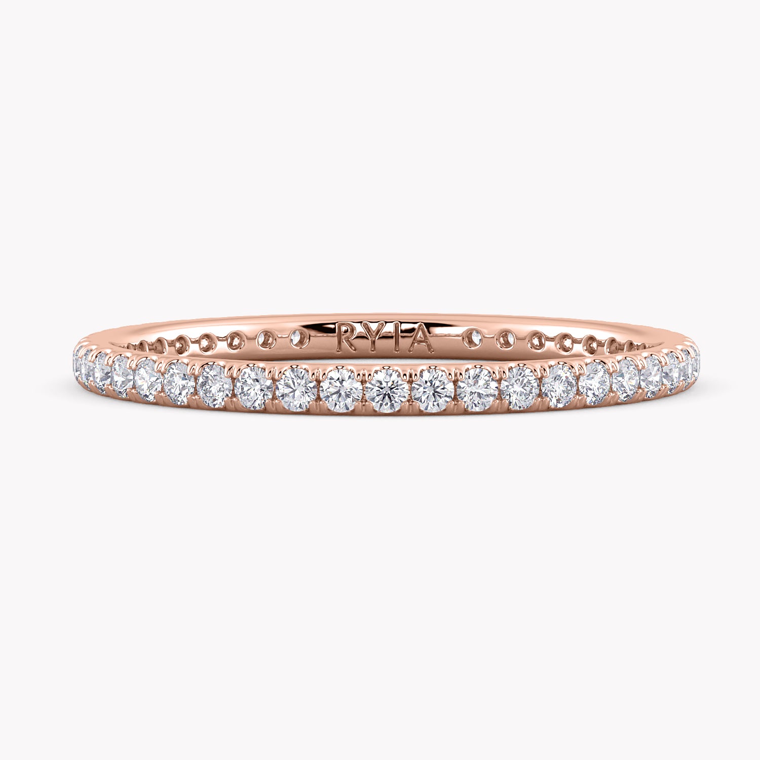 Ein Memoire Ring Rosegold mit Diamanten aus dem Labor von RYIA Fine Jewelry