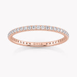 Ein Memoire Ring Rosegold mit Diamanten aus dem Labor von RYIA Fine Jewelry