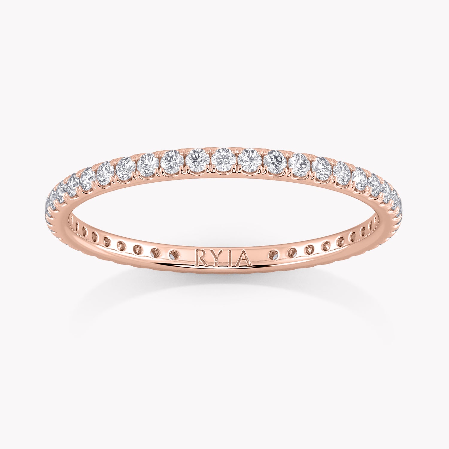 Ein Memoire Ring Rosegold mit Diamanten aus dem Labor von RYIA Fine Jewelry