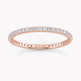 Ein Memoire Ring Rosegold mit Diamanten aus dem Labor von RYIA Fine Jewelry