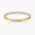 Ein Memoire Ring Gelbgold mit Diamanten aus dem Labor von RYIA Fine Jewelry