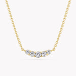 Jewelry Diamond Necklace Moon with lab-Grown Diamonds from 14k Gold.