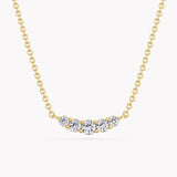 Jewelry Diamond Necklace Moon with lab-Grown Diamonds from 14k Gold.