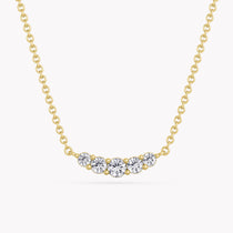 Jewelry Diamond Necklace Moon with lab-Grown Diamonds from 14k Gold.