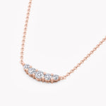 Jewelry Diamond Necklace Moon with lab-Grown Diamonds from 14k Gold.