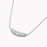 Jewelry Diamond Necklace Moon with lab-Grown Diamonds from 14k Gold.
