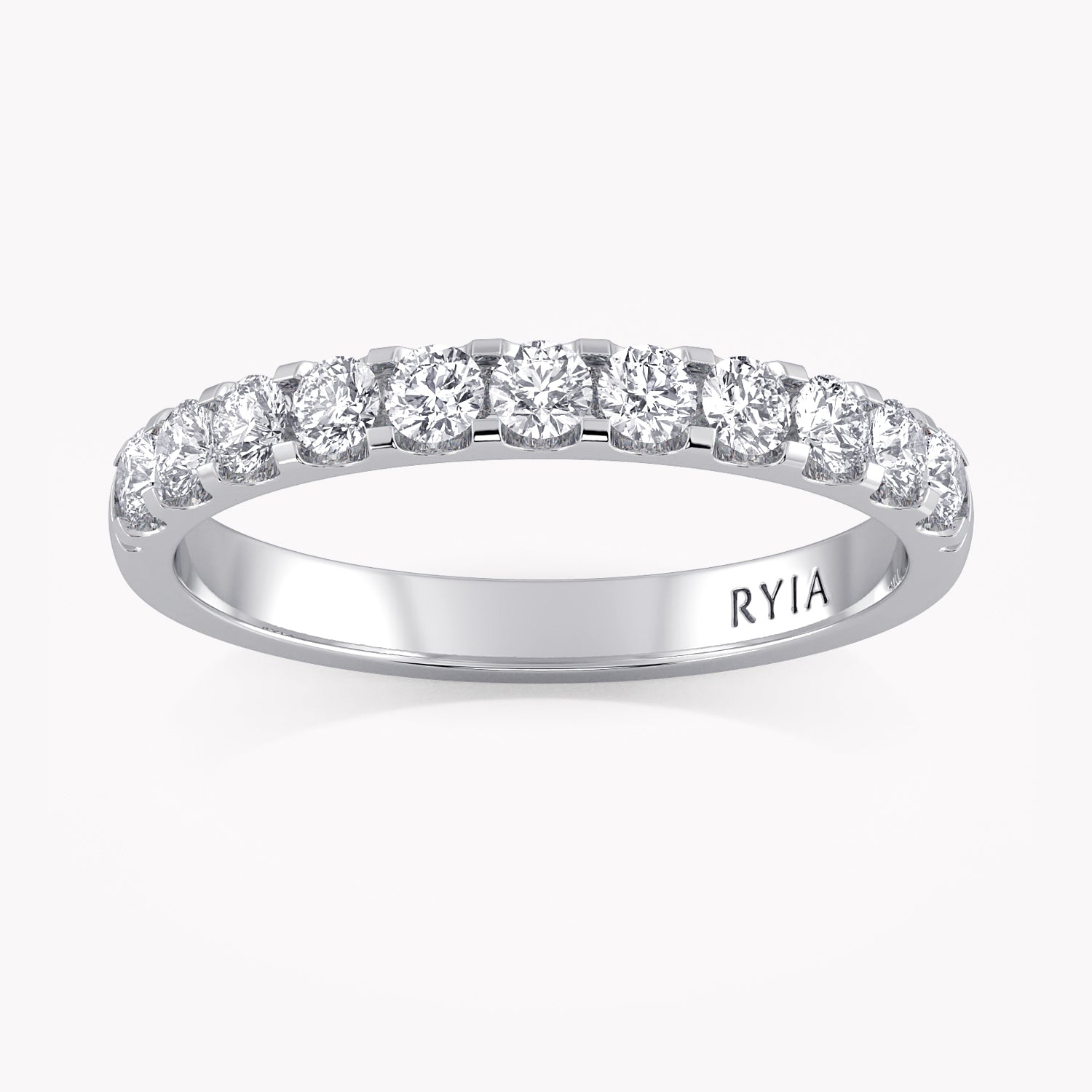 Rose Memoire Ring Weißgold mit Labordiamanten von RYIA Fine Jewelry