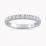 Rose Memoire Ring Weißgold mit Labordiamanten von RYIA Fine Jewelry