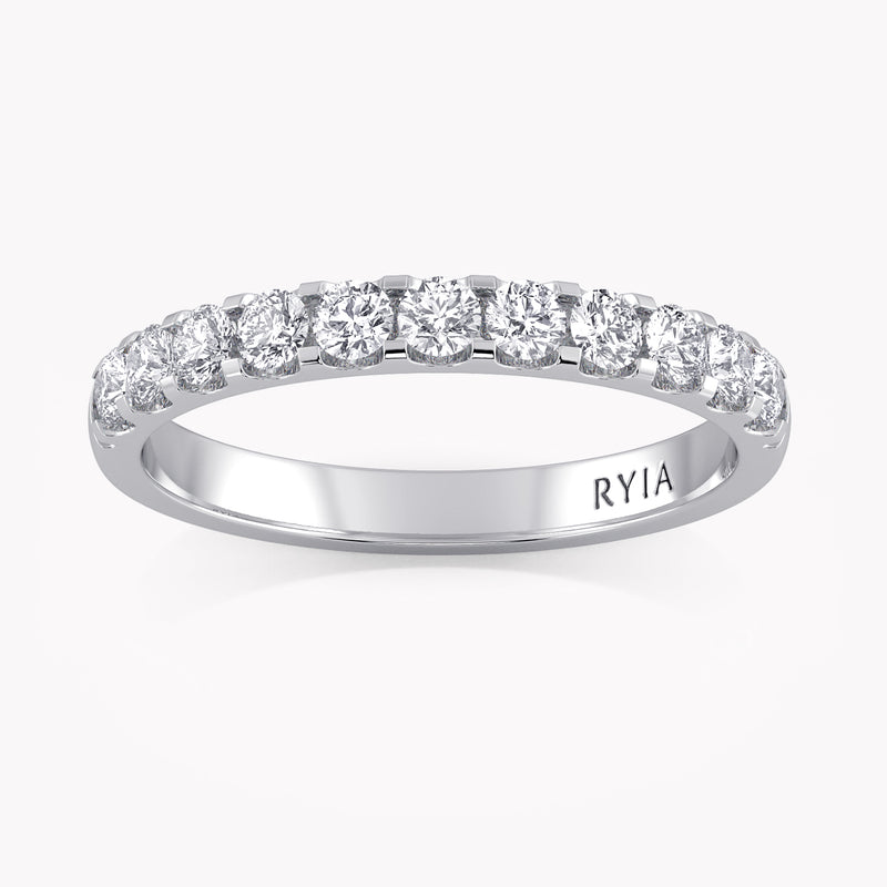 Rose Memoire Ring Weißgold mit Labordiamanten von RYIA Fine Jewelry
