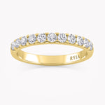 Rose Memoire Ring Gelbgold mit Labordiamanten von RYIA Fine Jewelry