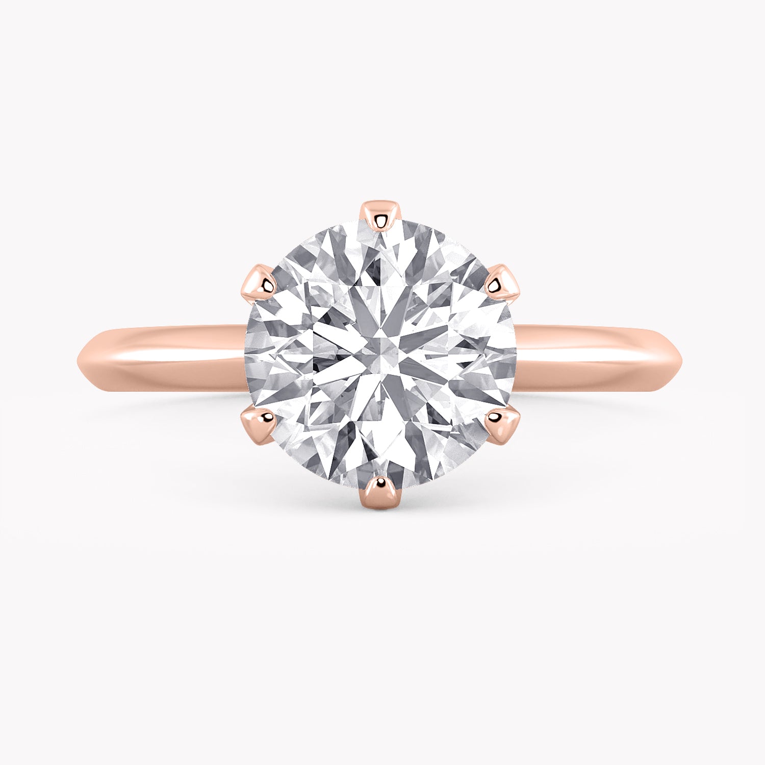 Rose Solitär Verlobungsring Rosegold mit einem Brillanten | Labordiamanten von RYIA Fine Jewelry München