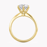 Rose Solitär Verlobungsring Gelbgold mit einem Brillanten | Labordiamanten von RYIA Fine Jewelry München