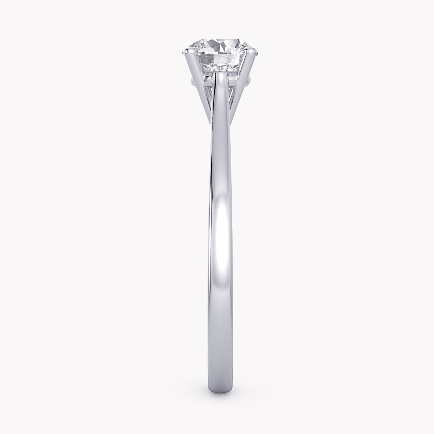 Silene Verlobungsring Platin mit Solitär Diamanten aus dem Labor in Brillantschliff, handgefertigt von RYIA Fine Jewelry