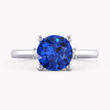 Sapphire Engagement Ring in 14k White Gold by RYIA Munich