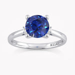 Sapphire Engagement Ring in 14k White Gold by RYIA Munich