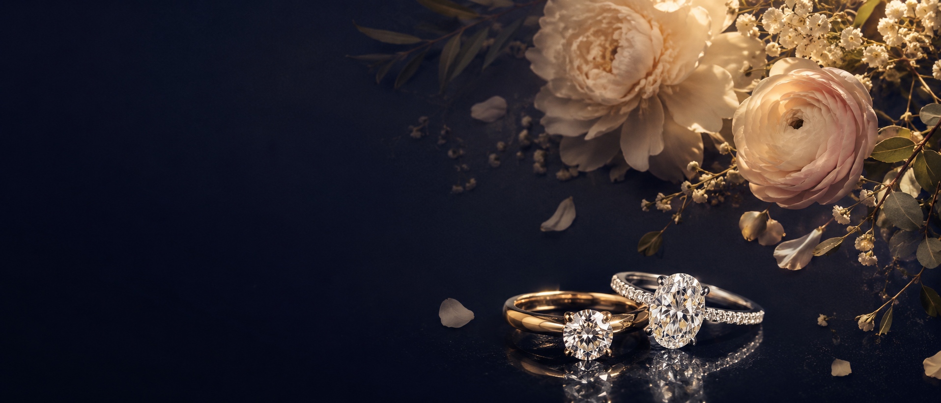 Engagement rings in Munich, found without pressure.