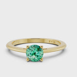 Laurel Emerald Ring Yellow Gold