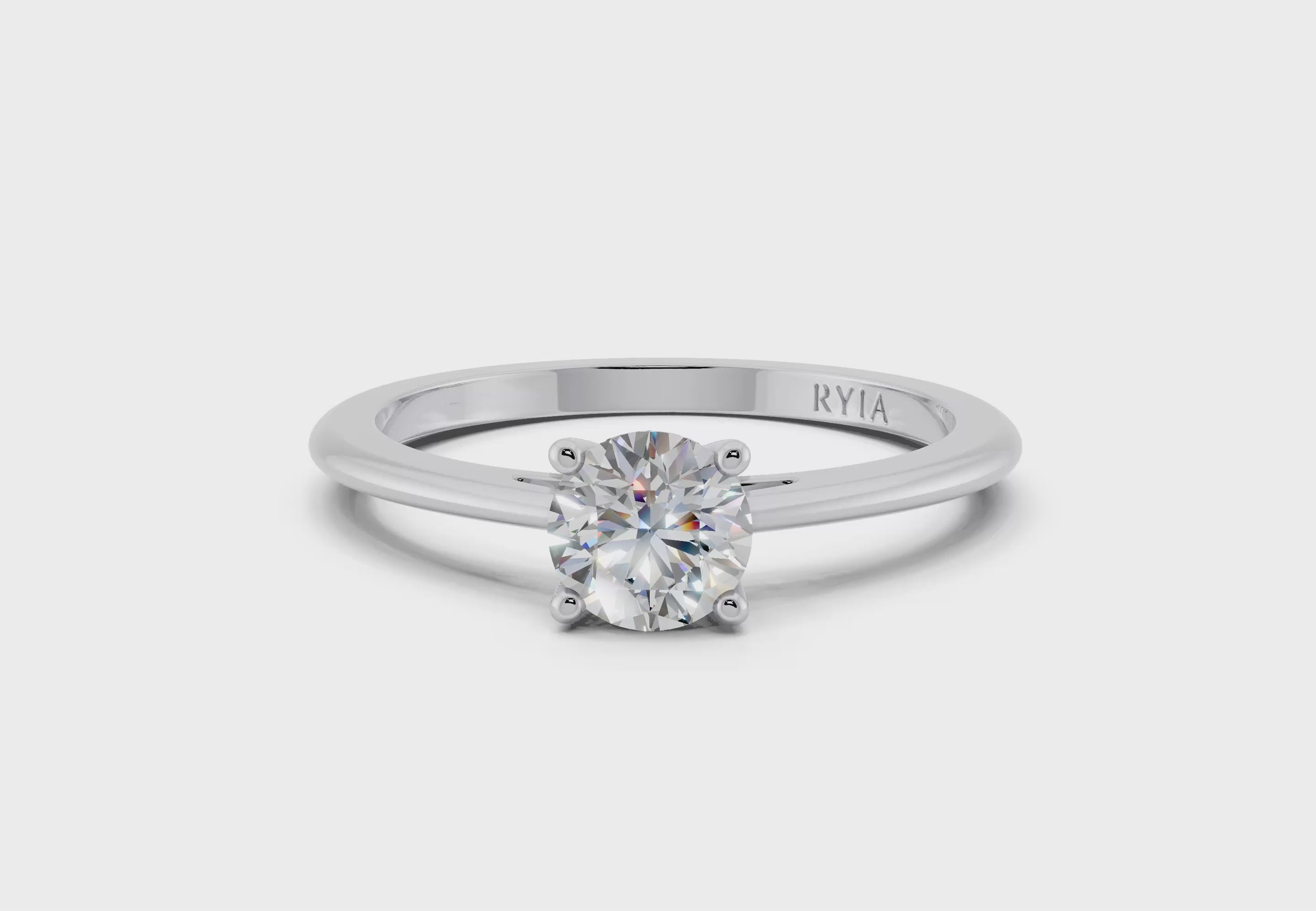 Laurel white gold engagement ring