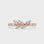 Olive Memoire Ring Rosegold mit Labordiamanten in Marquise Schliff von RYIA Fine Jewelry