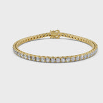 Silene Tennis Armband mit Labordiamanten in Gelbgold von RYIA Fine Jewelry