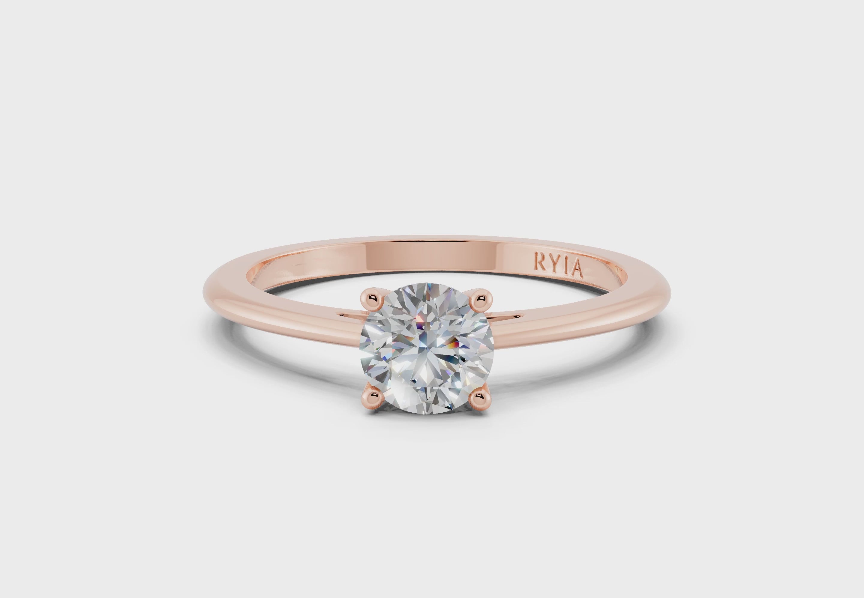 Laurel Rose Gold Engagement Ring Munich