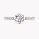 Water Lily Floral Engagement Ring