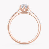 Water Lily Floral Engagement Ring
