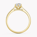 Water Lily Floral Engagement Ring